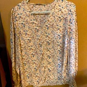 Beige with flowers blouse! BRAND NEW